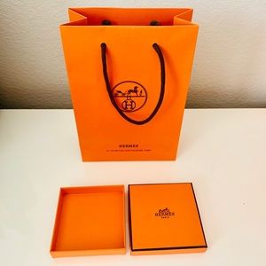 Small Hermès shopping bag & box